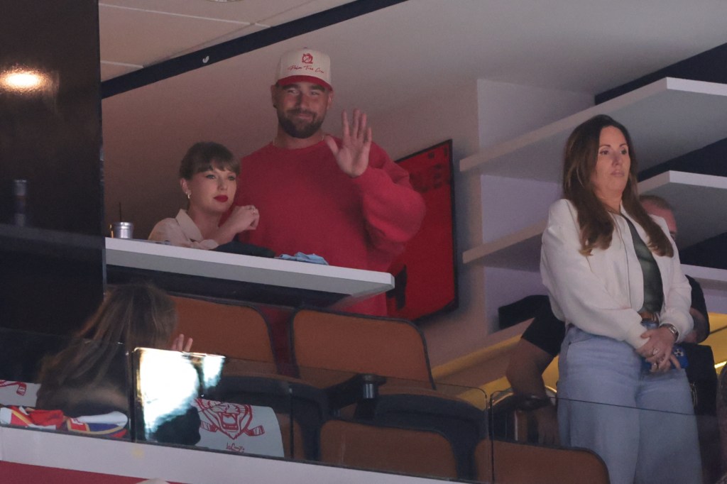 Taylor Swift and Travis Kelce at Thursday's Stanley Cup Finals