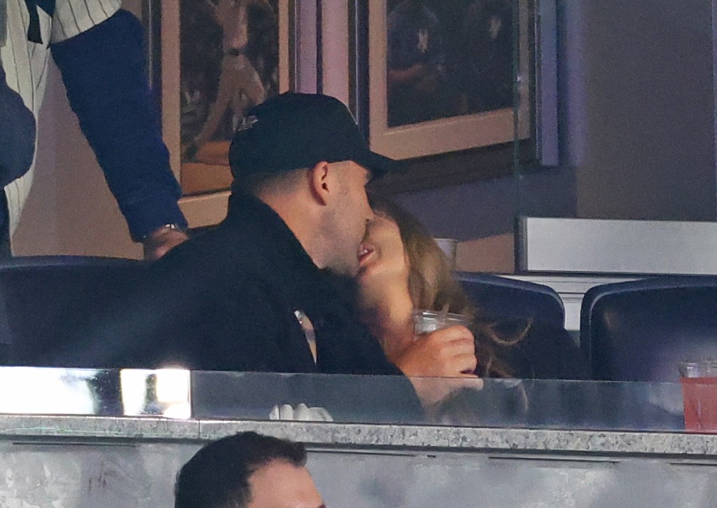 Travis Kelce and Taylor Swift at October 2024 MLB game