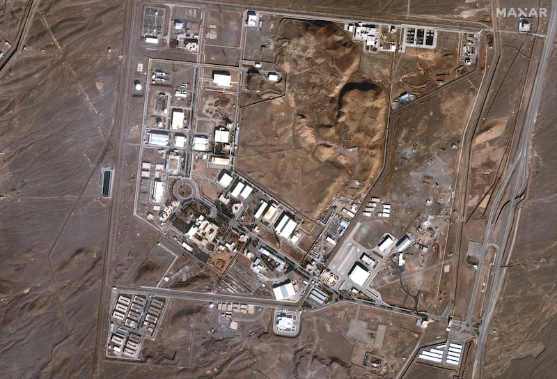 A satellite image shows the Natanz nuclear facility in Iran in this handout image dated January 24, 2025. Maxar Technologies/Handout via REUTERS    THIS IMAGE HAS BEEN SUPPLIED BY A THIRD PARTY MANDATORY CREDIT NO RESALES. NO ARCHIVES MUST NOT OBSCURE LOGO