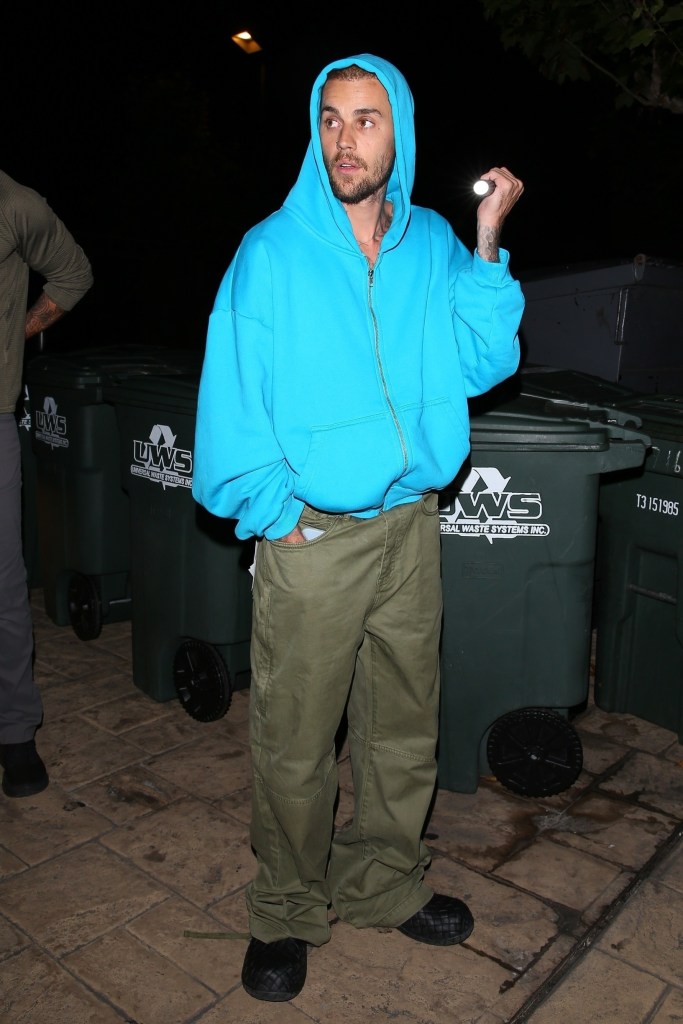 Justin Bieber outside of Soho House Malibu in Calif., Thursday. 