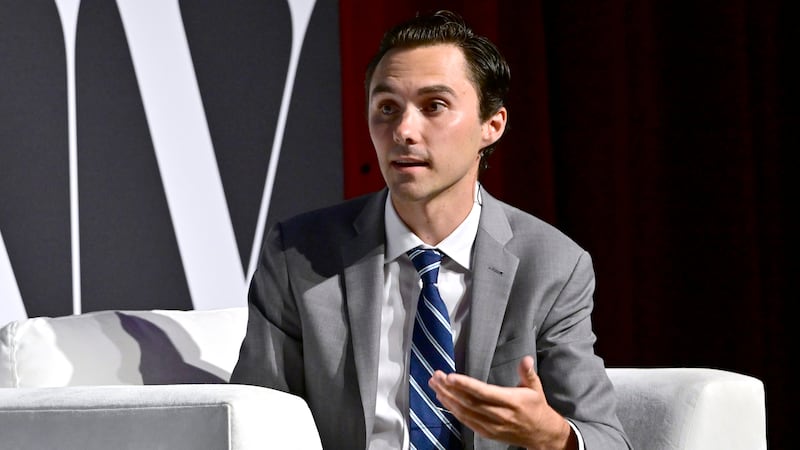 David Hogg speaks onstage during the Fast Company Innovation Festival 2024 at BMCC Tribeca PAC on September 17, 2024 in New York City.