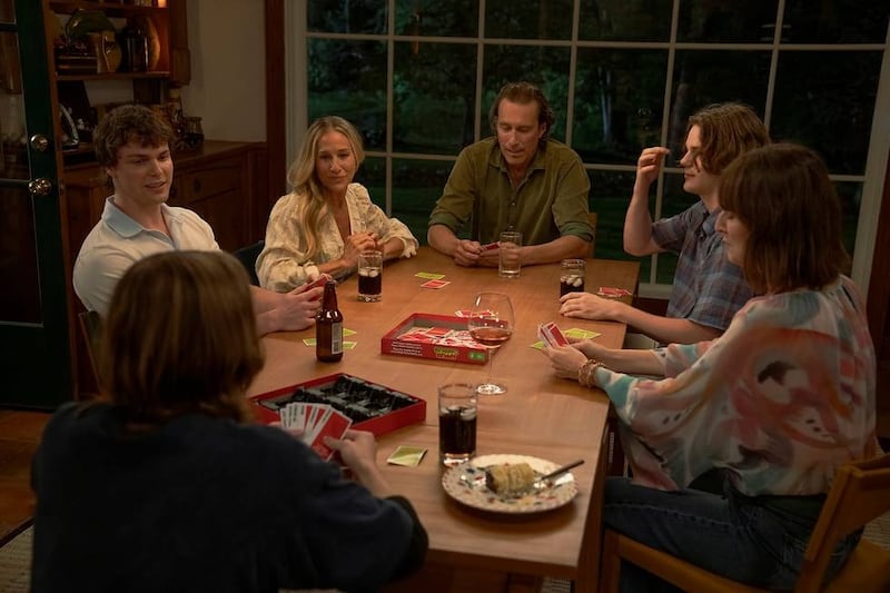 Jason Schmidt, Sarah Jessica Parker, John Corbett, Corbin Drew Ross, and Rosemarie DeWitt