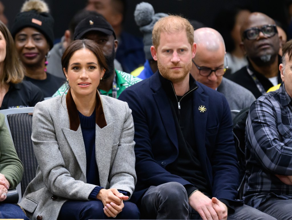 Meghan Markle and Prince Harry in February. 