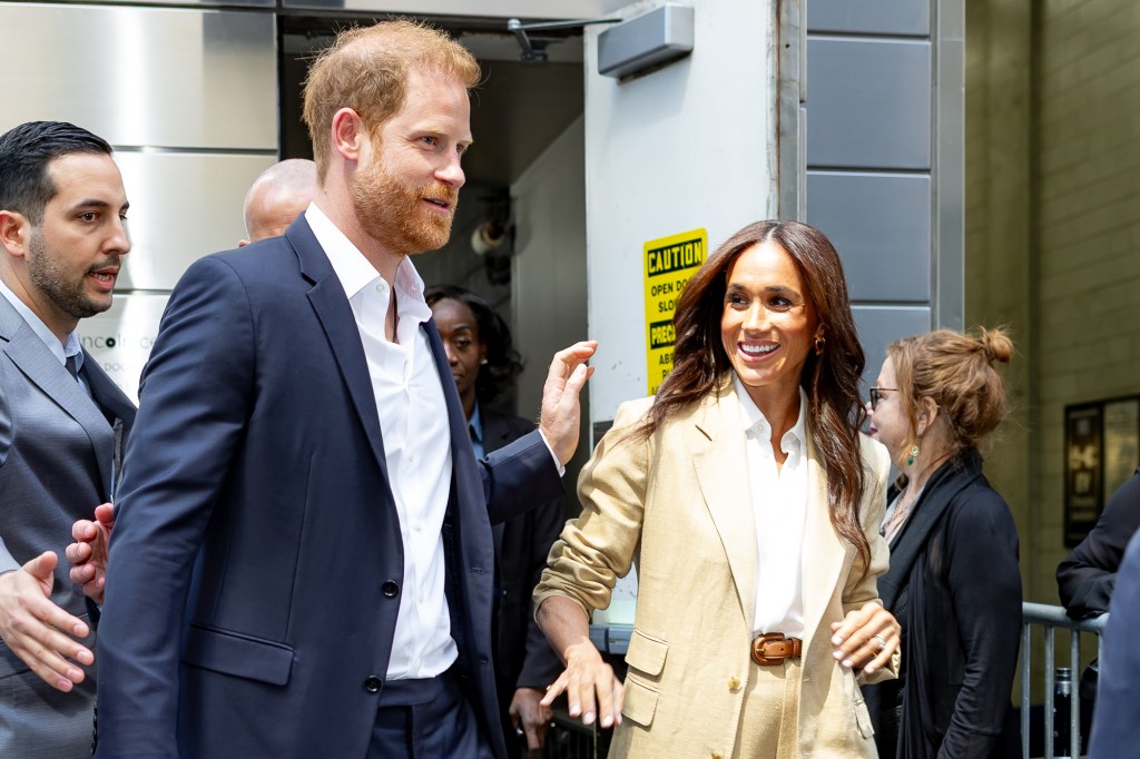 Meghan Markle and Prince Harry in April. 