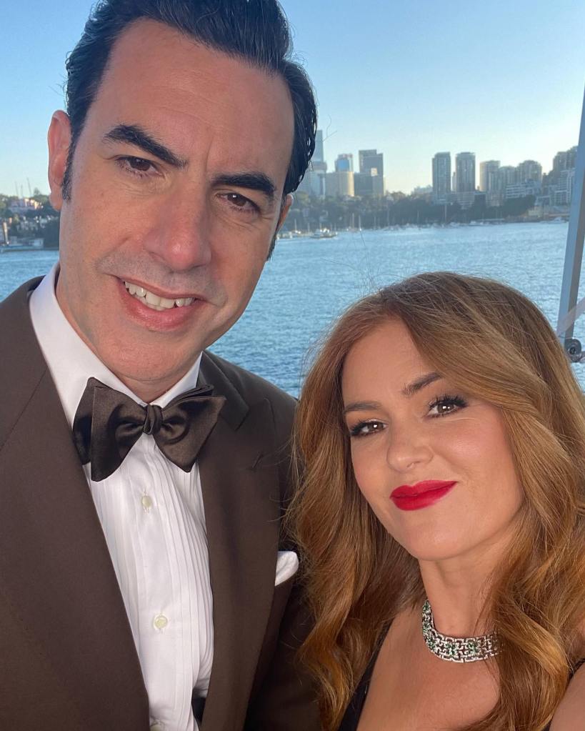 Sacha Baron Cohen and Isla Fisher