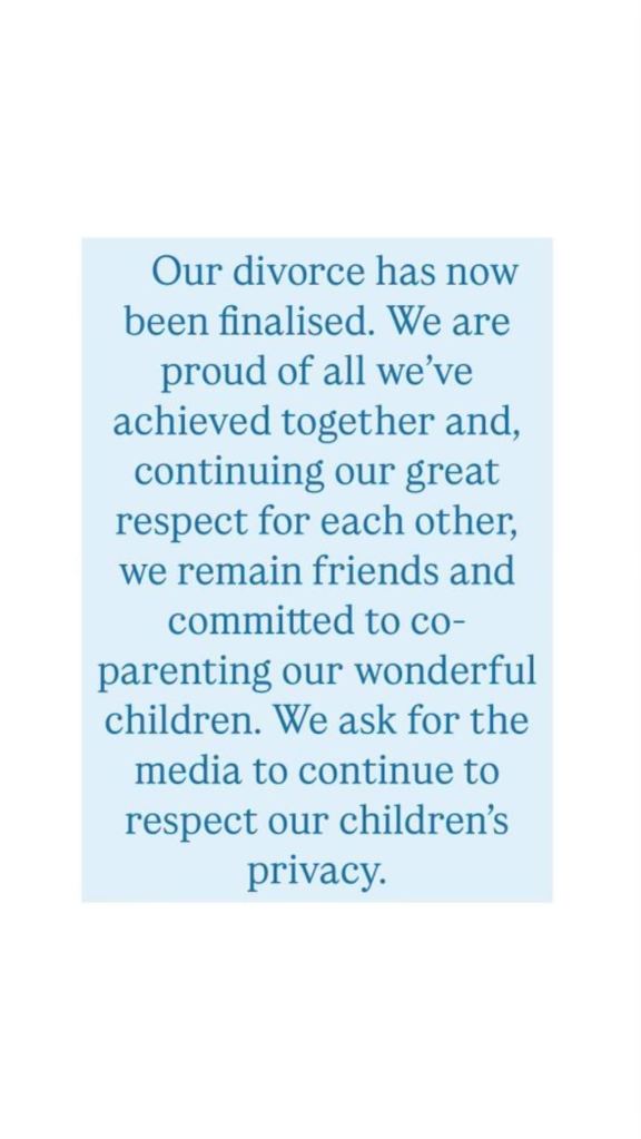 Sacha Baron Cohen and Isla Fisher joint IG statement