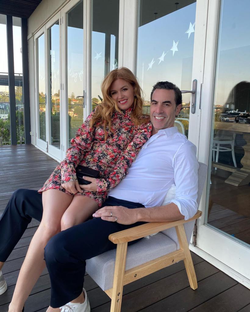 Sacha Baron Cohen and Isla Fisher