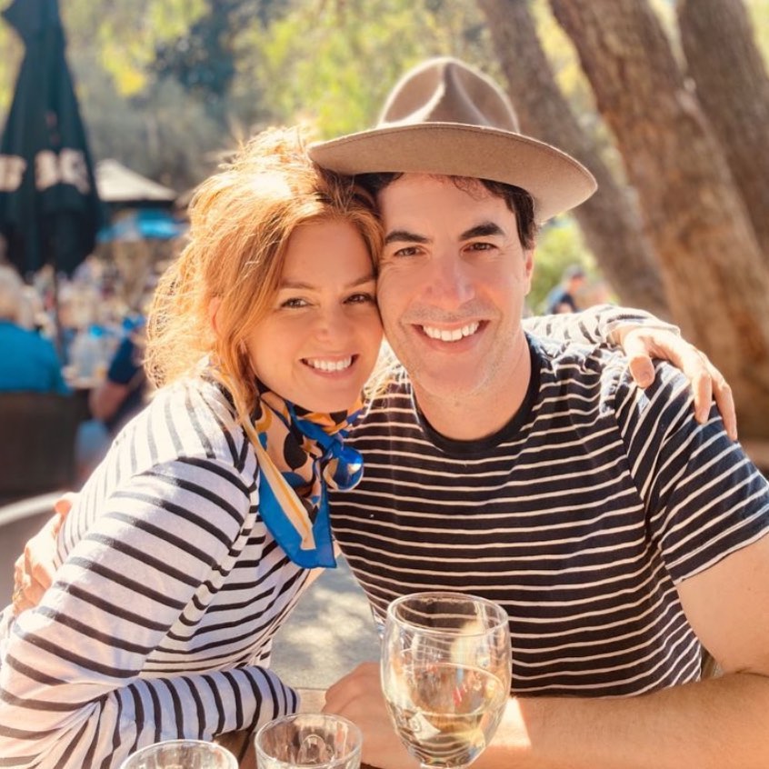 Sacha Baron Cohen and Isla Fisher