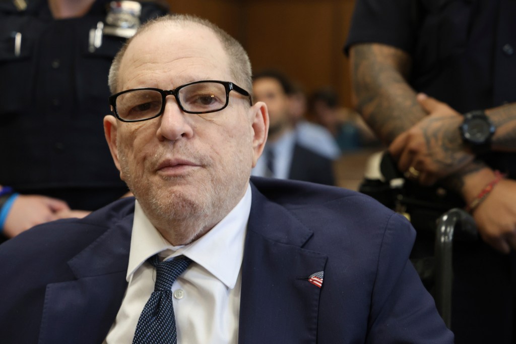 Harvey Weinstein in court.