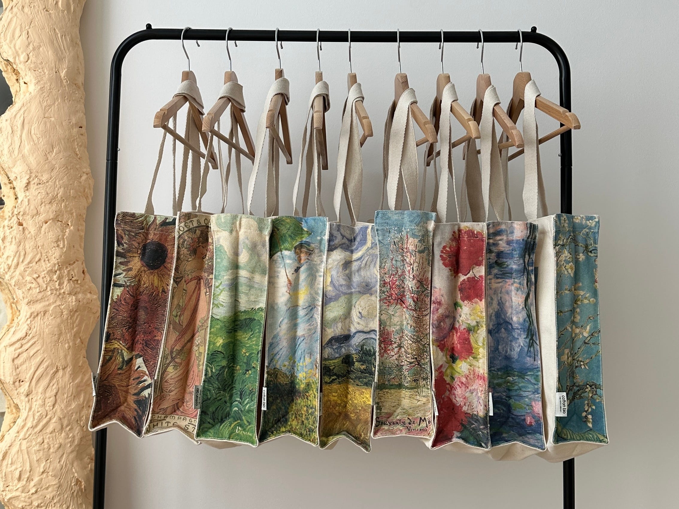 Catalina Mendoza's tote bags from her The Tote Library collection