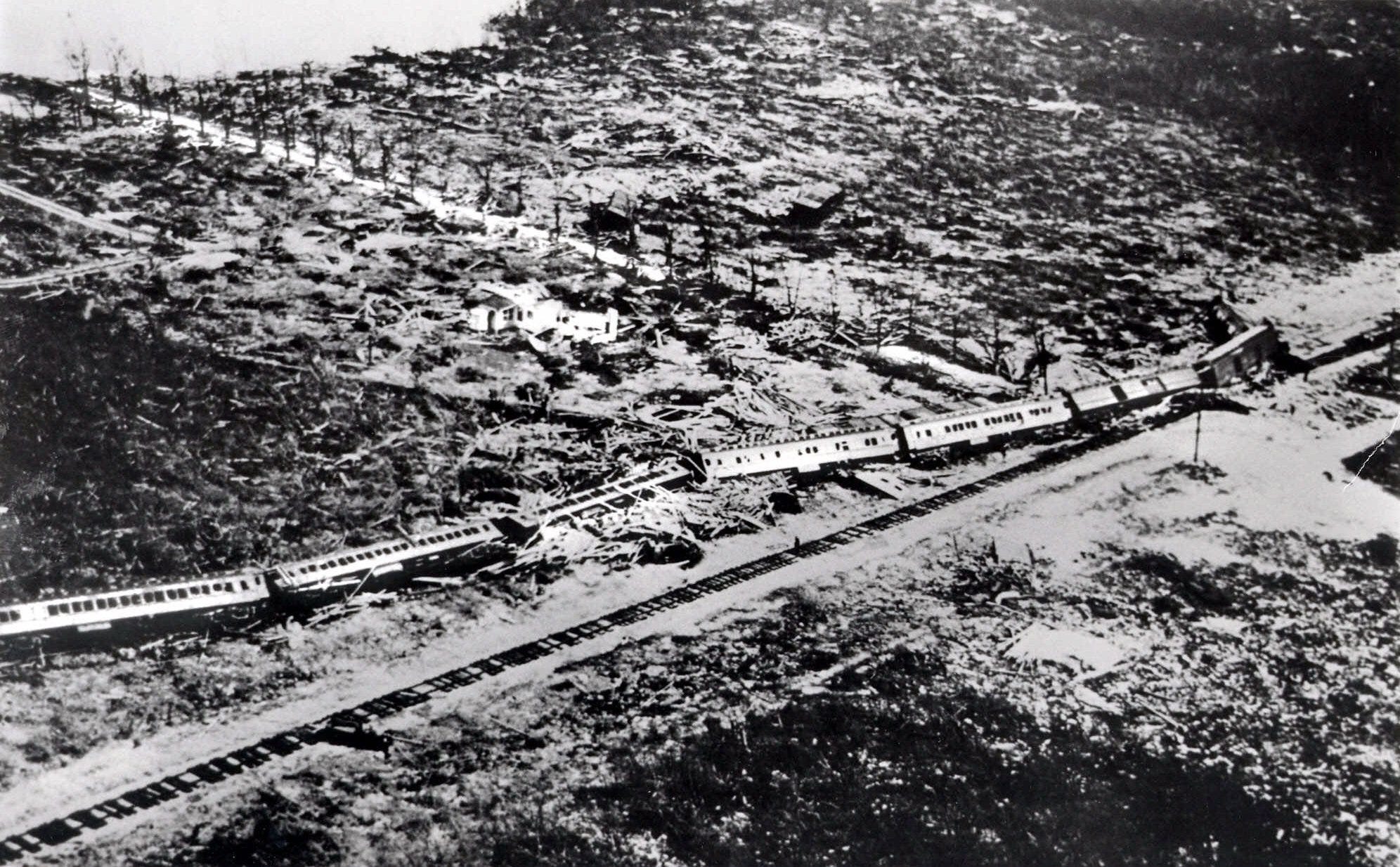Aftermath of the 1935 Labor Day Hurricane.