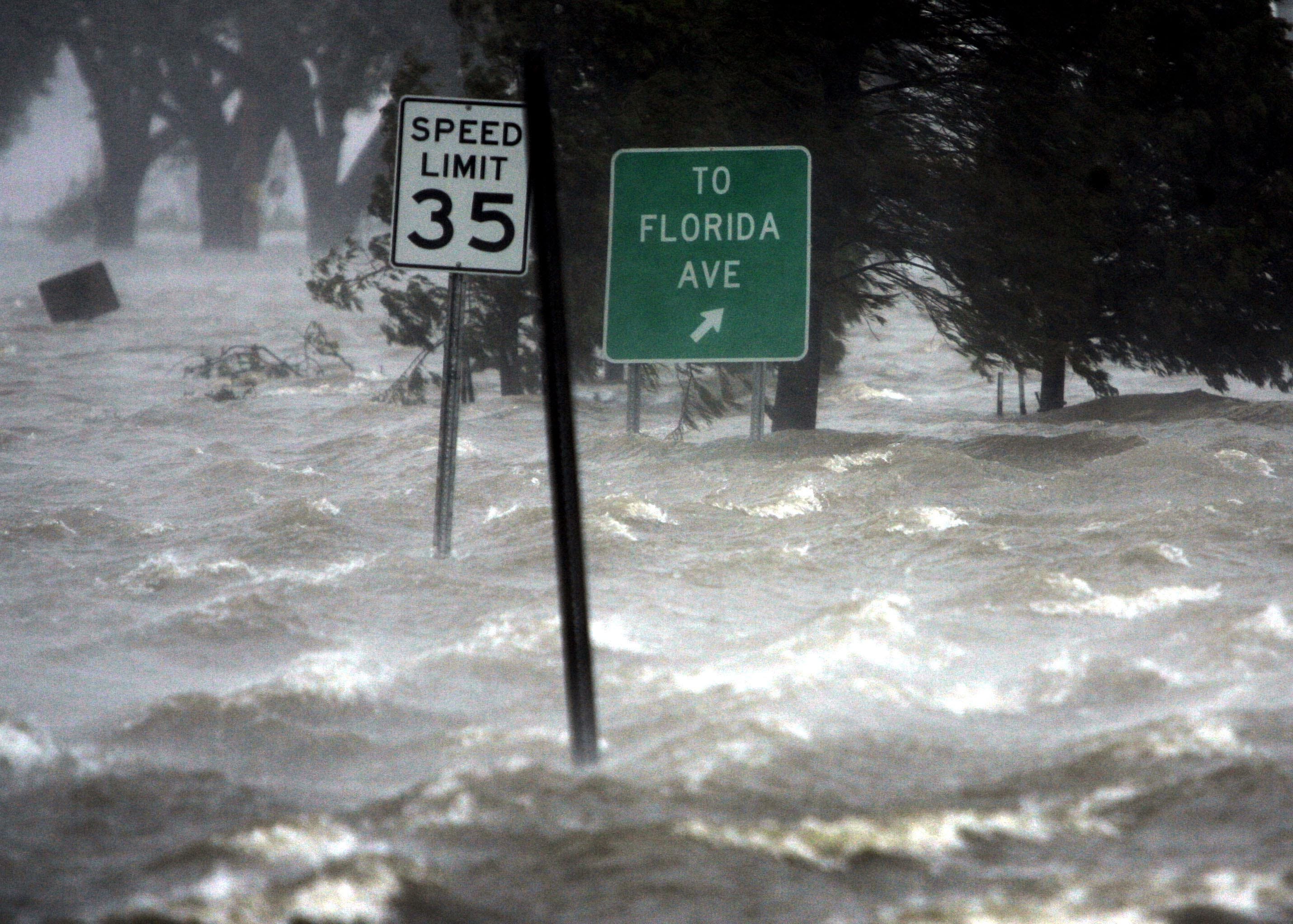 Flooding in New Orleans during Hurricane Katrina