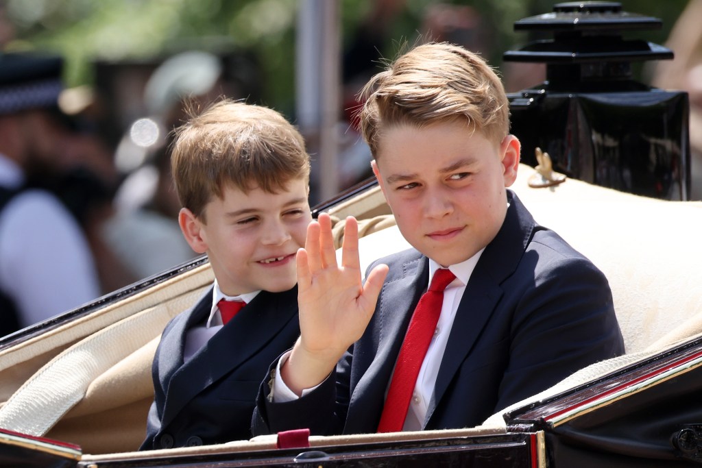Prince Louis and Prince George.