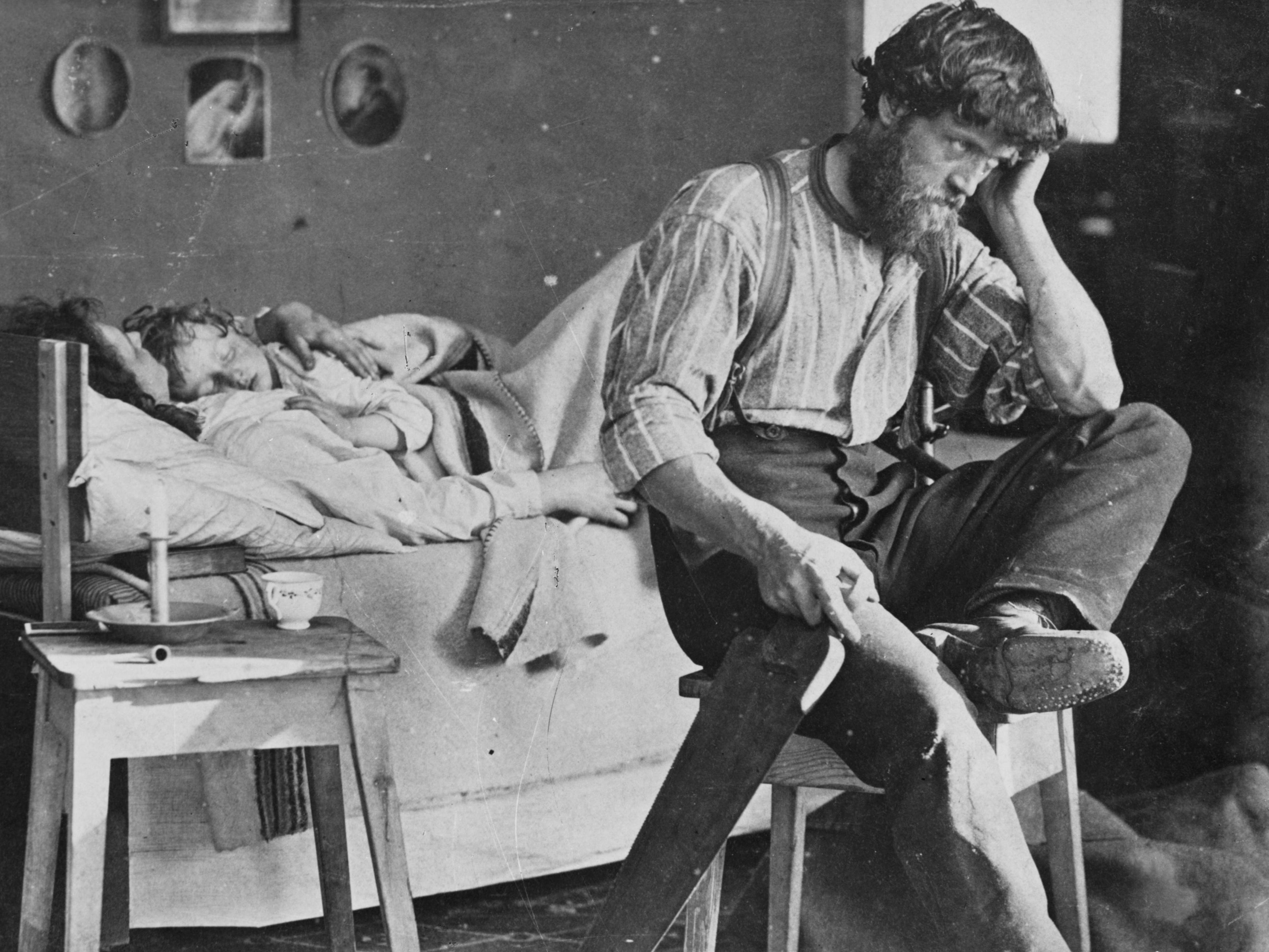worried dad, 1860s