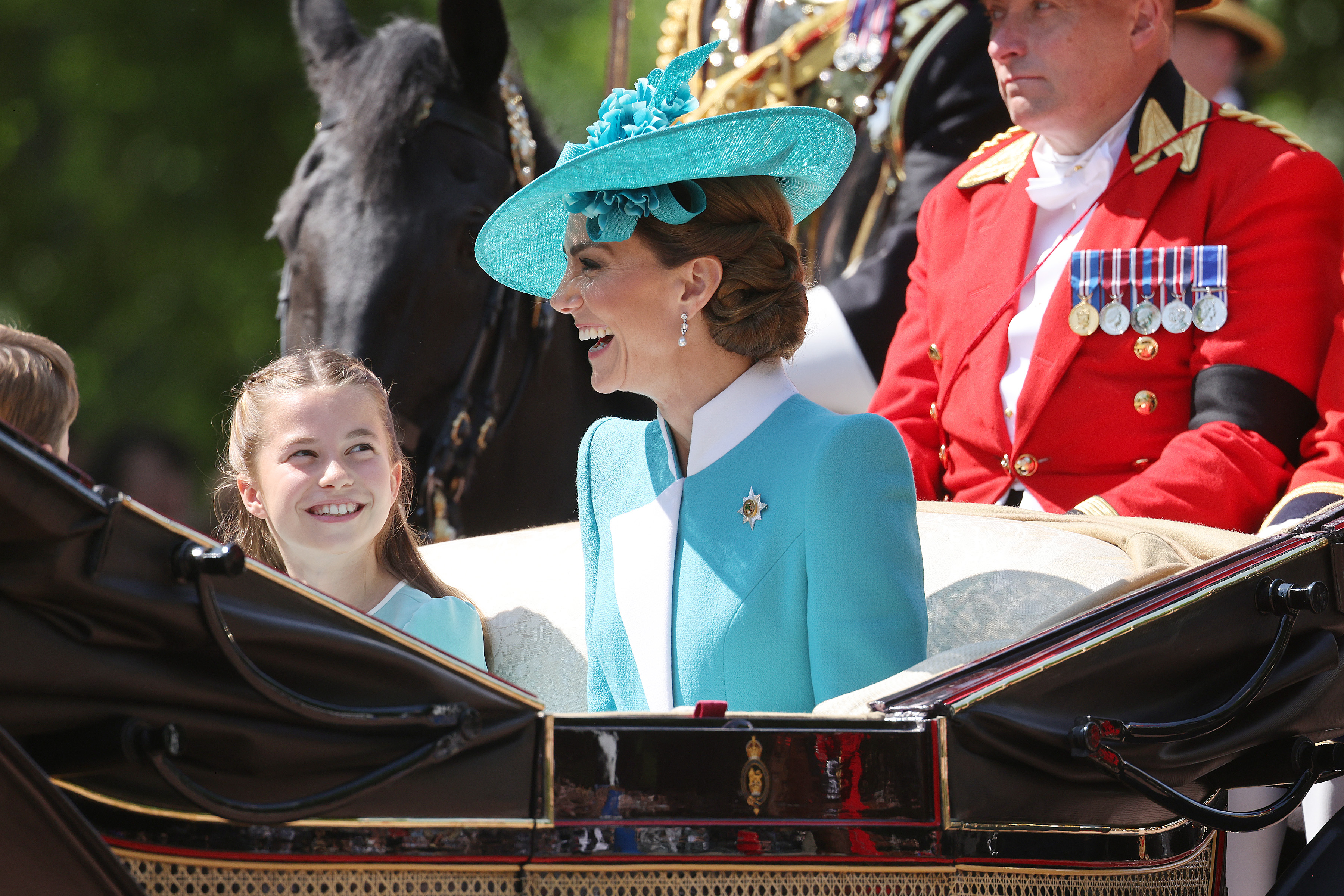 Kate Middleton and Princess Charlotte at Trooping the Colour 2025.
