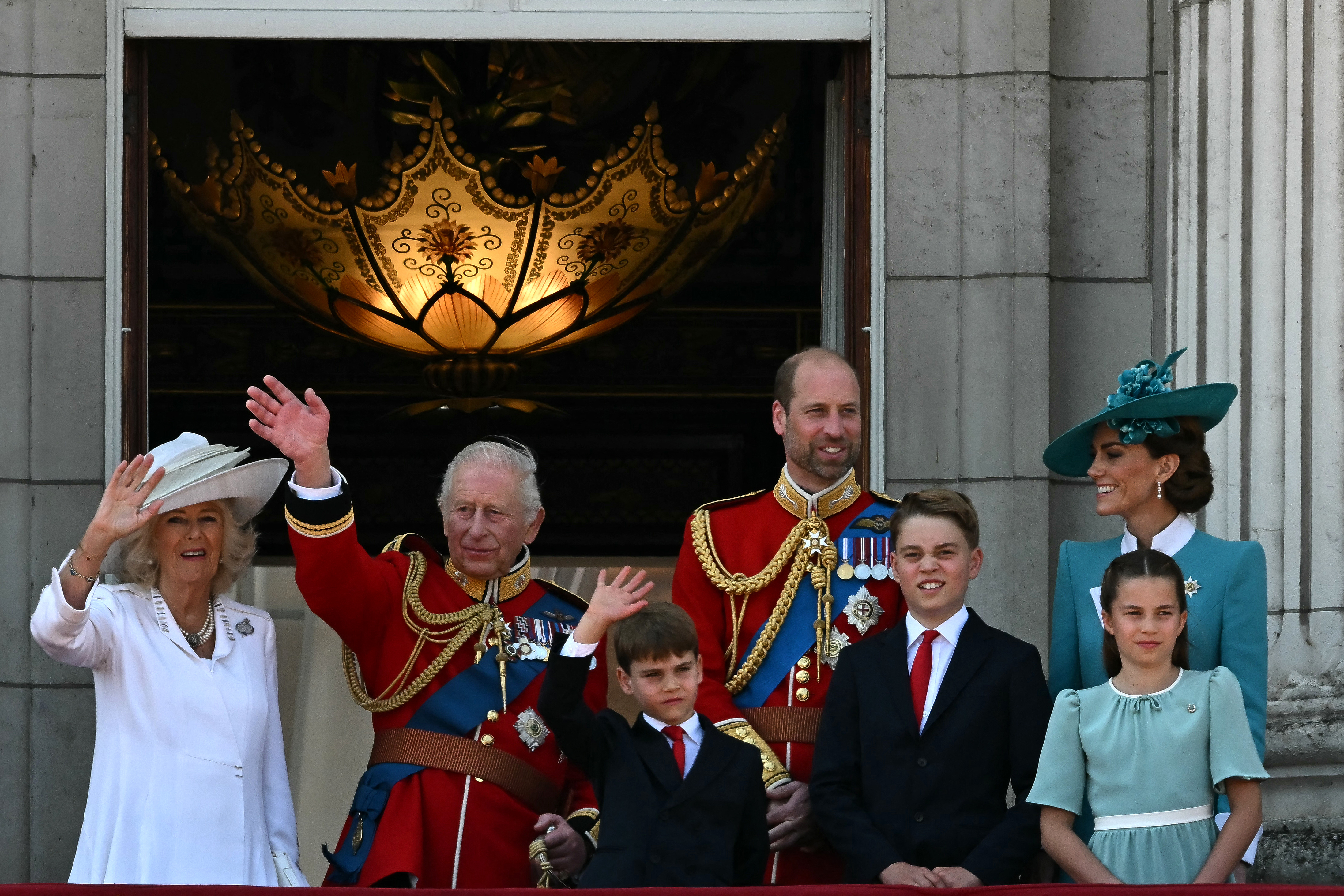 The royals for their Trooping the Colour balcony photo.