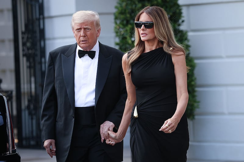 President Donald Trump and first lady Melania Trump.