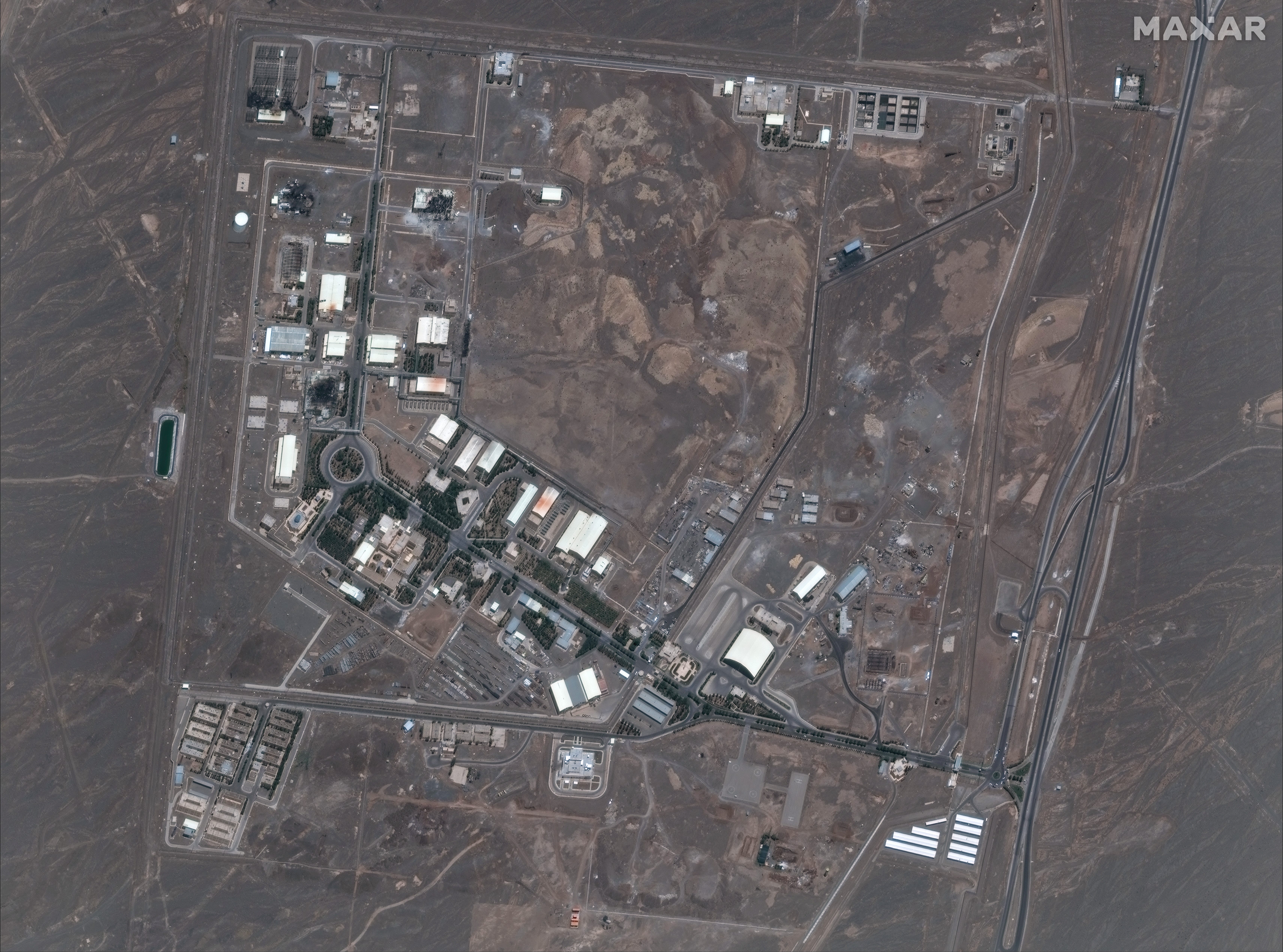 A June 14, 2025 image of Natanz.