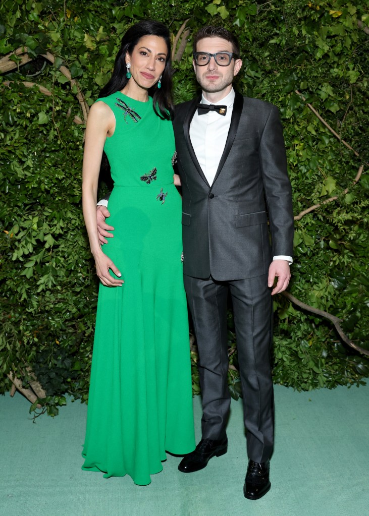 Huma Abedin and Alex Soros at the 2024 Met Gala. 