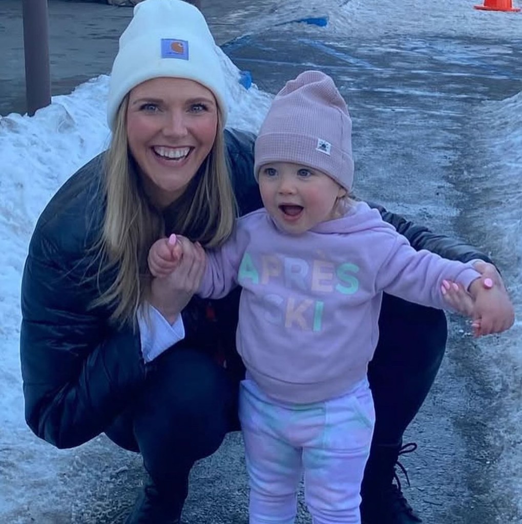 Lauren Miller and daughter