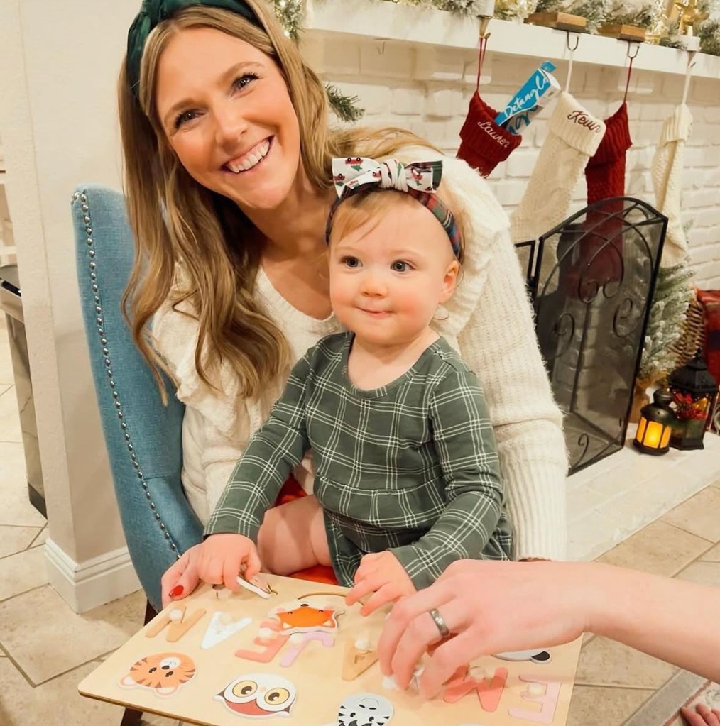 Lauren Miller and daughter