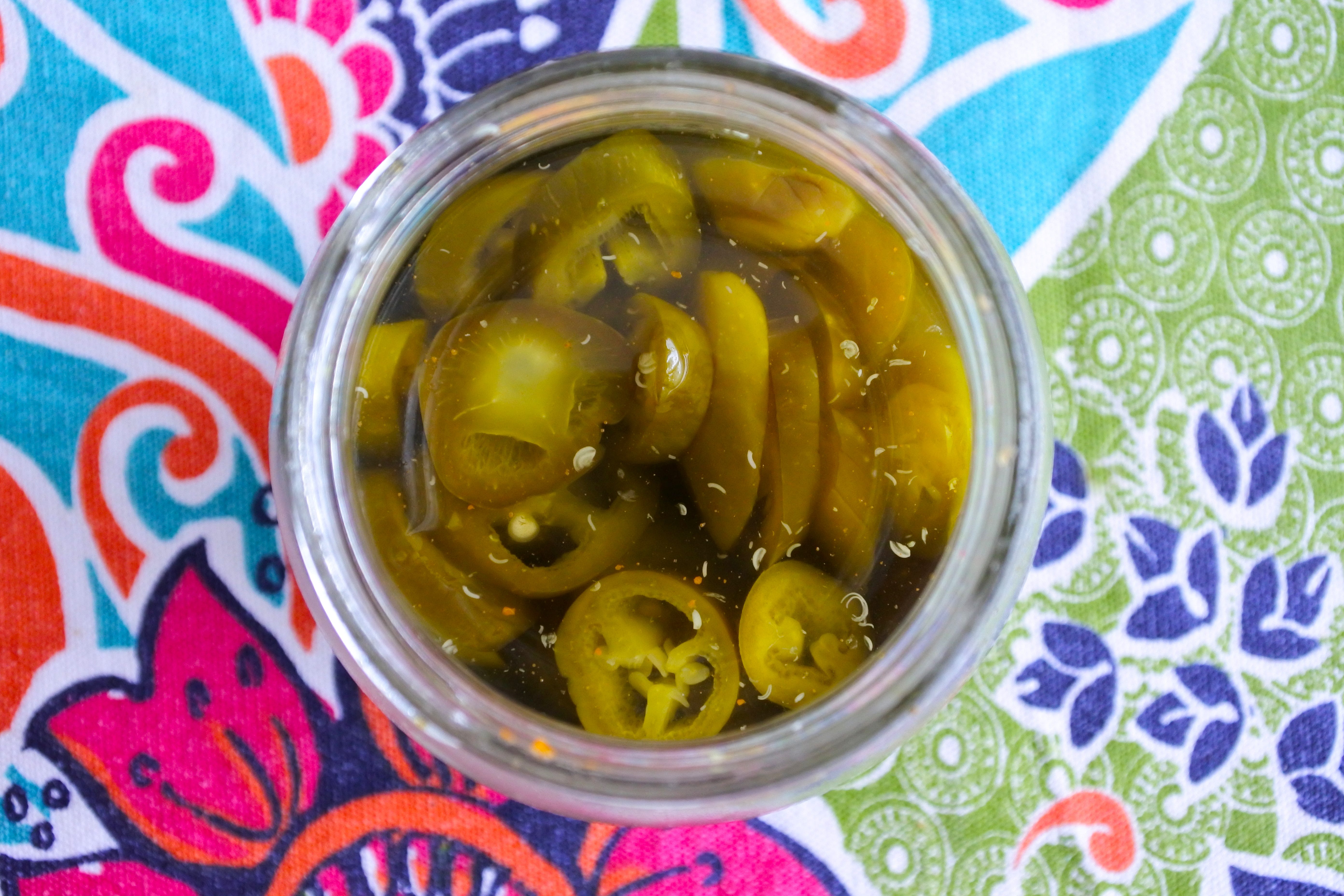pickled jalapenos in jar