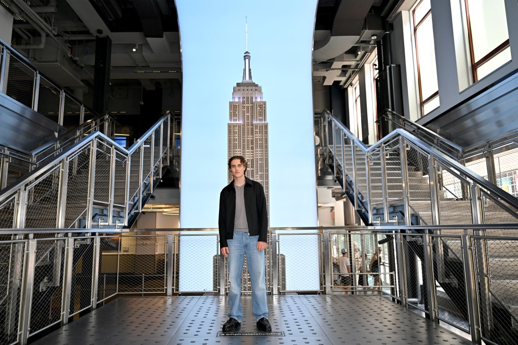 Joseph Zada in front of the Empire State Building