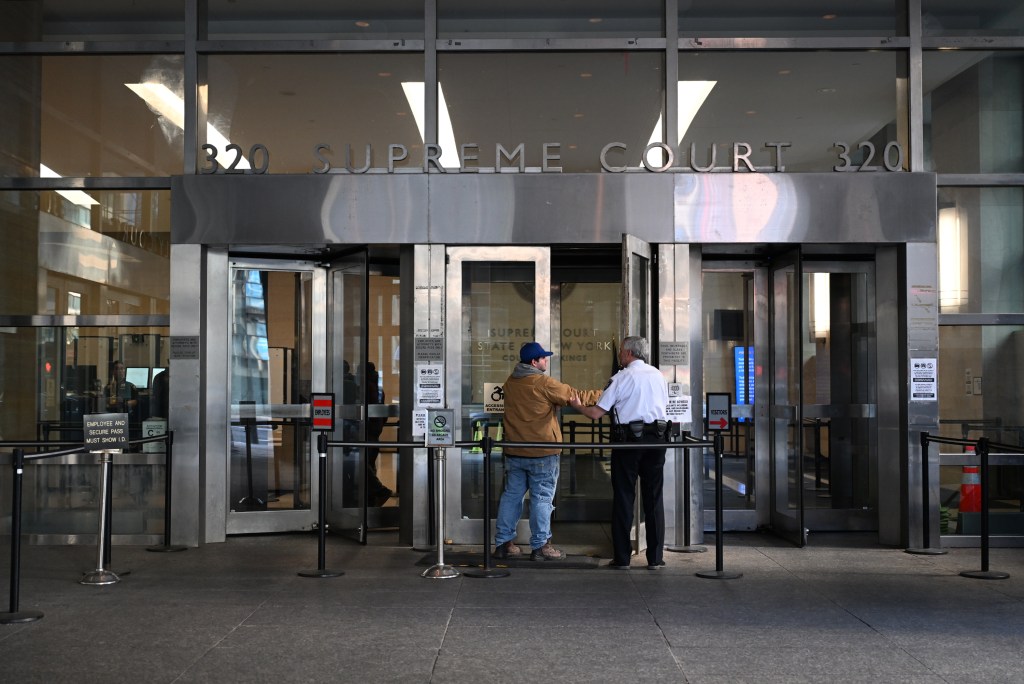 Hajj Malik Lovick's sentencing at the Brooklyn Supreme Court.