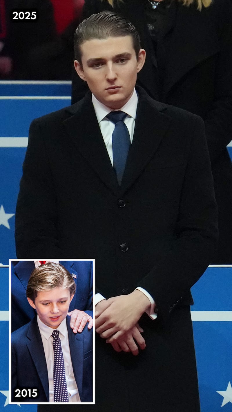 Barron Trump, 2015 and 2025