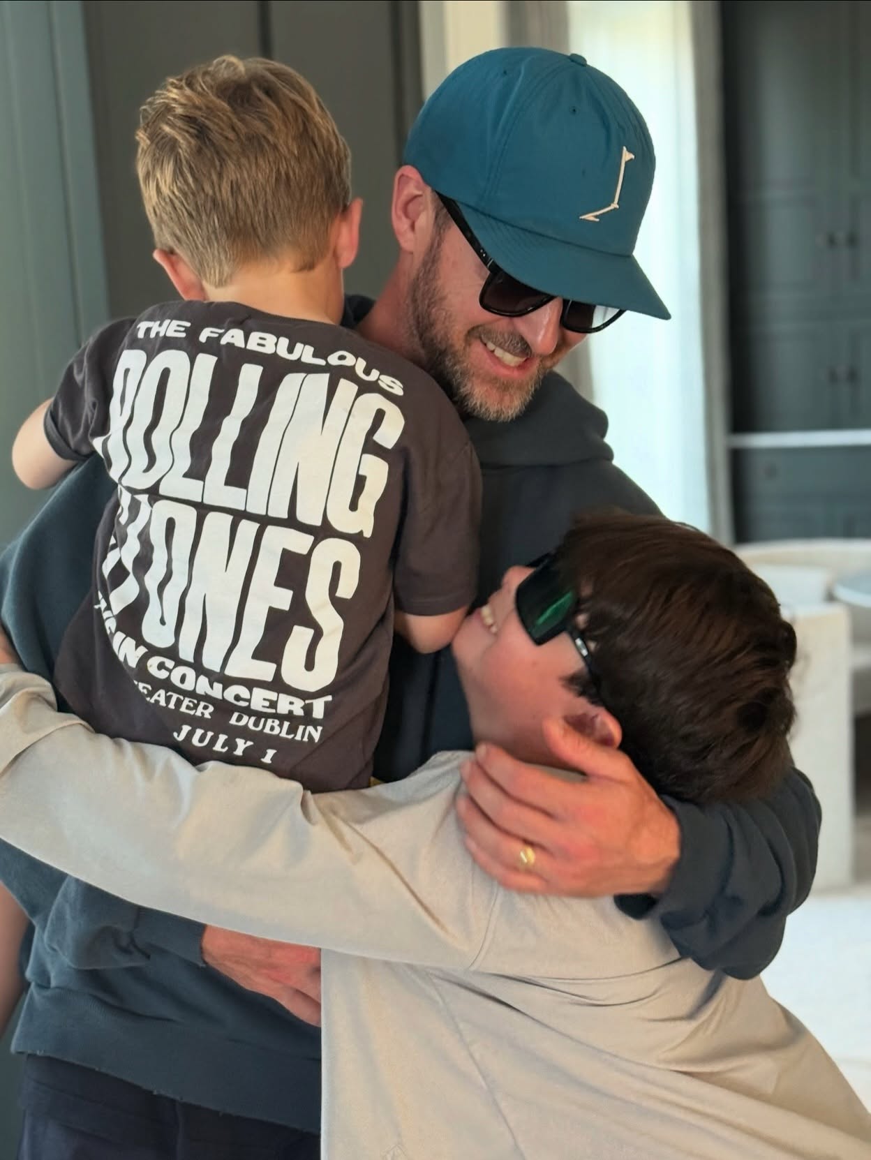 Justin Timberlake with his sons, Silas and Phineas.