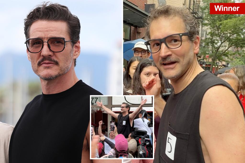 NYC dad dragged to Pedro Pascal lookalike contest — and wins it