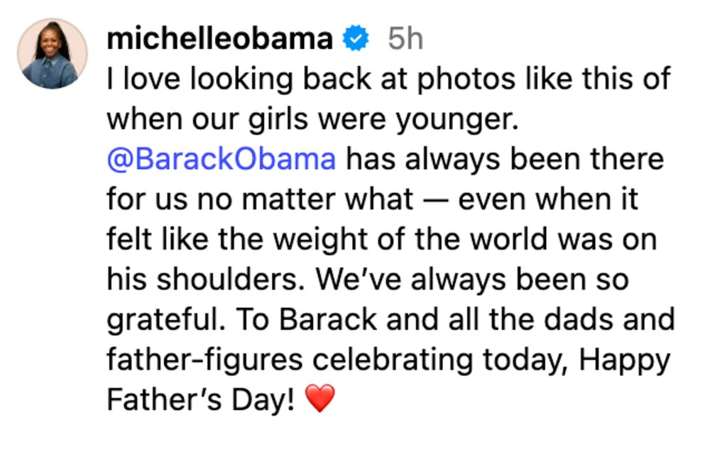 Michelle Obama says Barack has 