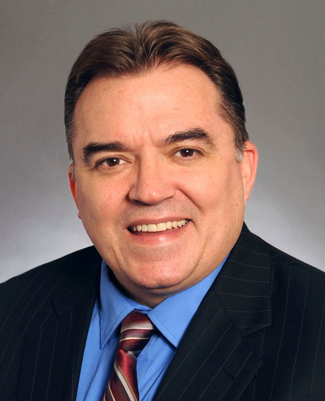 Portrait of Minnesota Democratic State Senator John Hoffman.