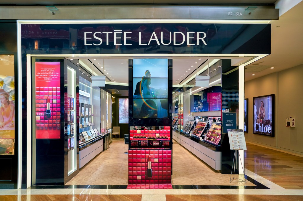 Estée Lauder store in The Shoppes at Marina Bay Sands, Singapore.
