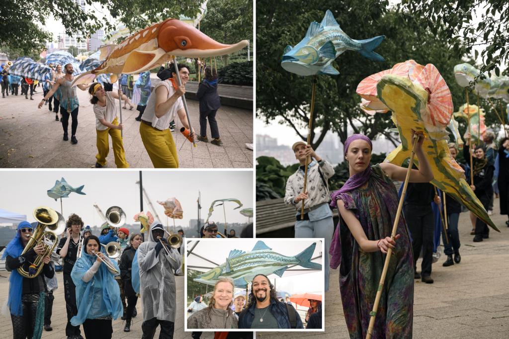 NYC fish fanatics go all in on offbeat ‘Migration Celebration,’ including paper mache undersea creatures