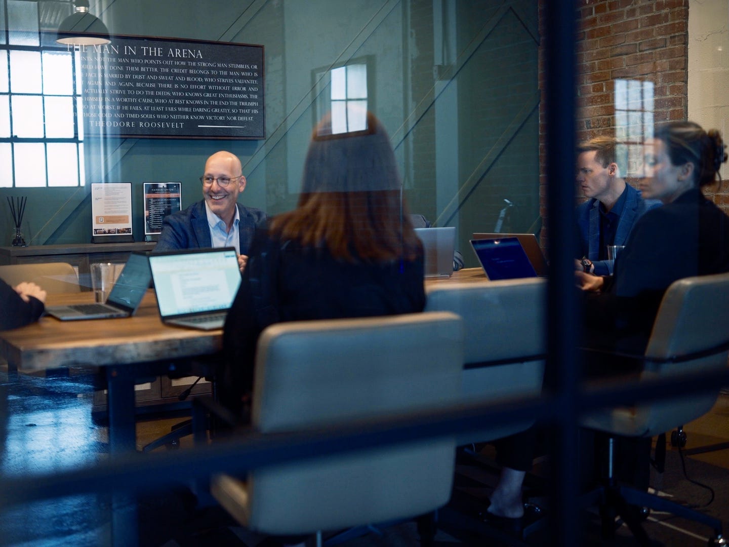 The Smarter Technologies team, including CEO Jeremy Delinsky.