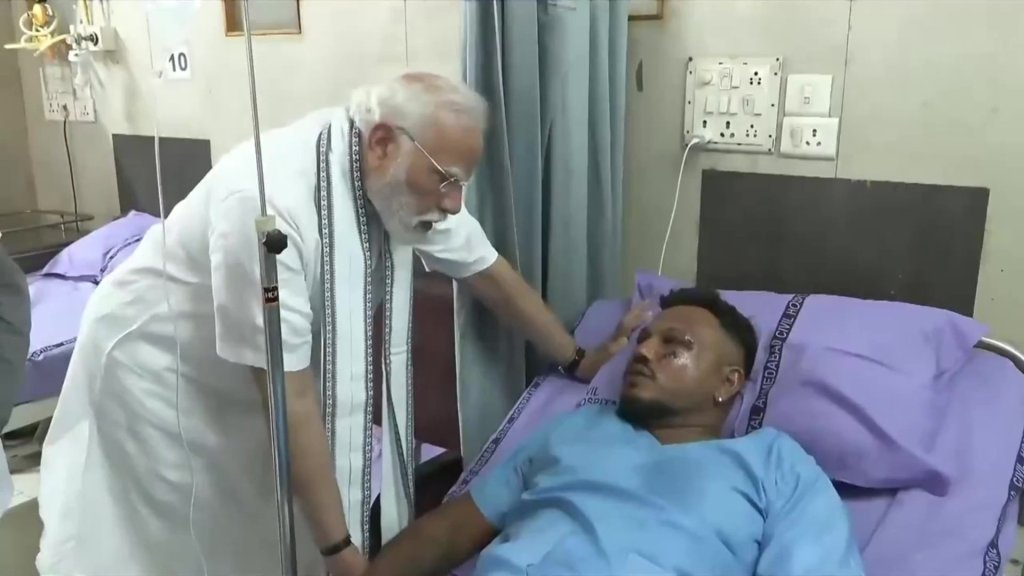 Indian Prime Minister Narendra Modi met the sole survivor of the devastating plane crash that killed 241 people on Thursday (June 13).