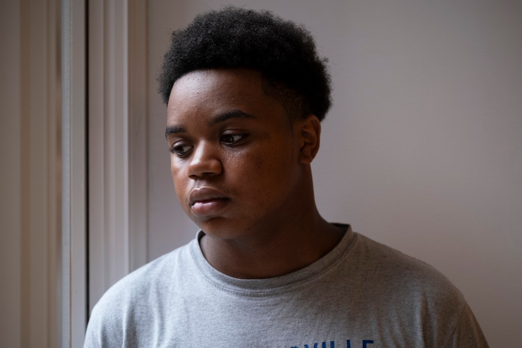 Portrait of Neijee Hunter, a 15-year-old accused of hazing.