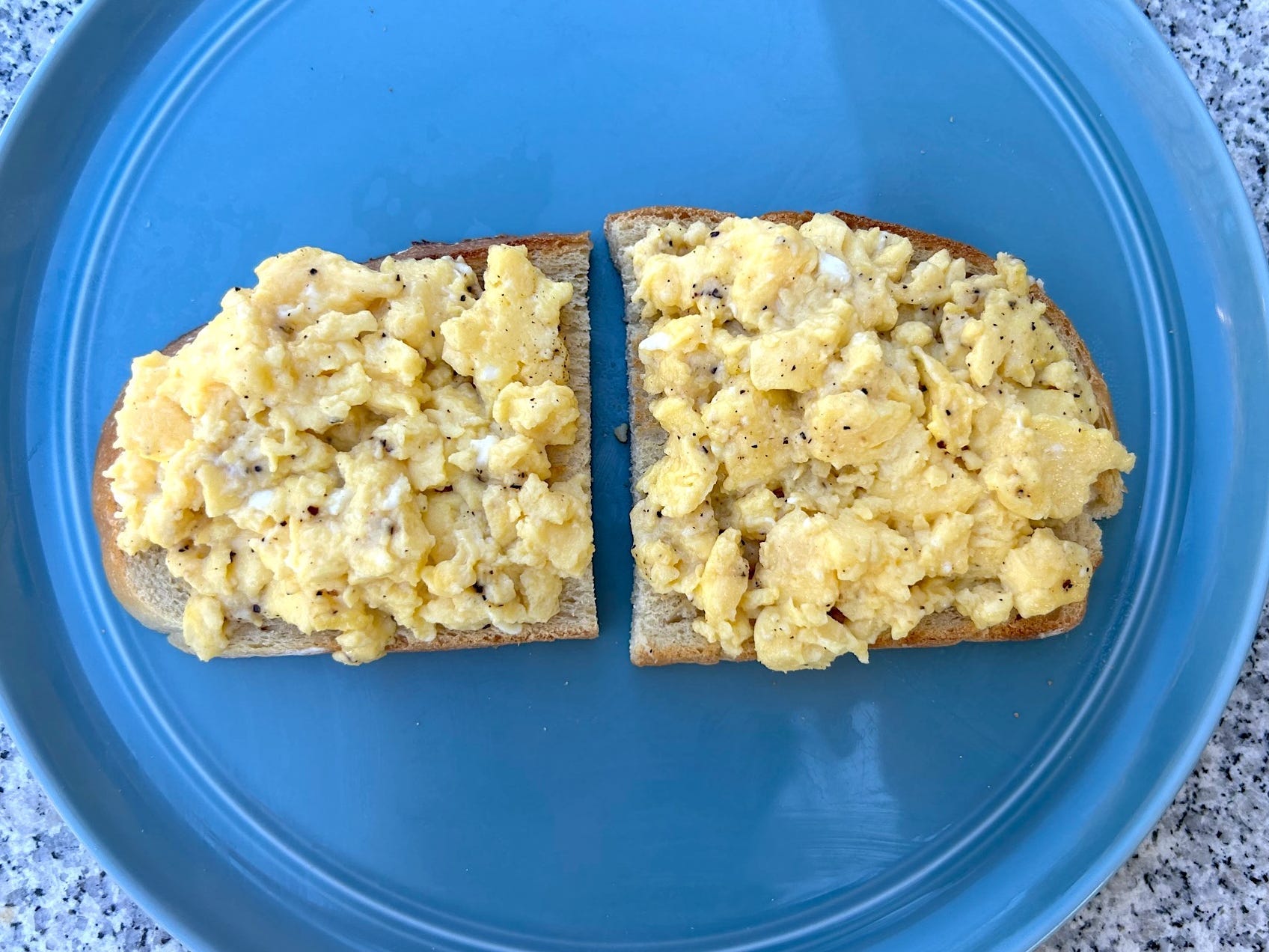 Ina Garten's cacio e pepe eggs on toast