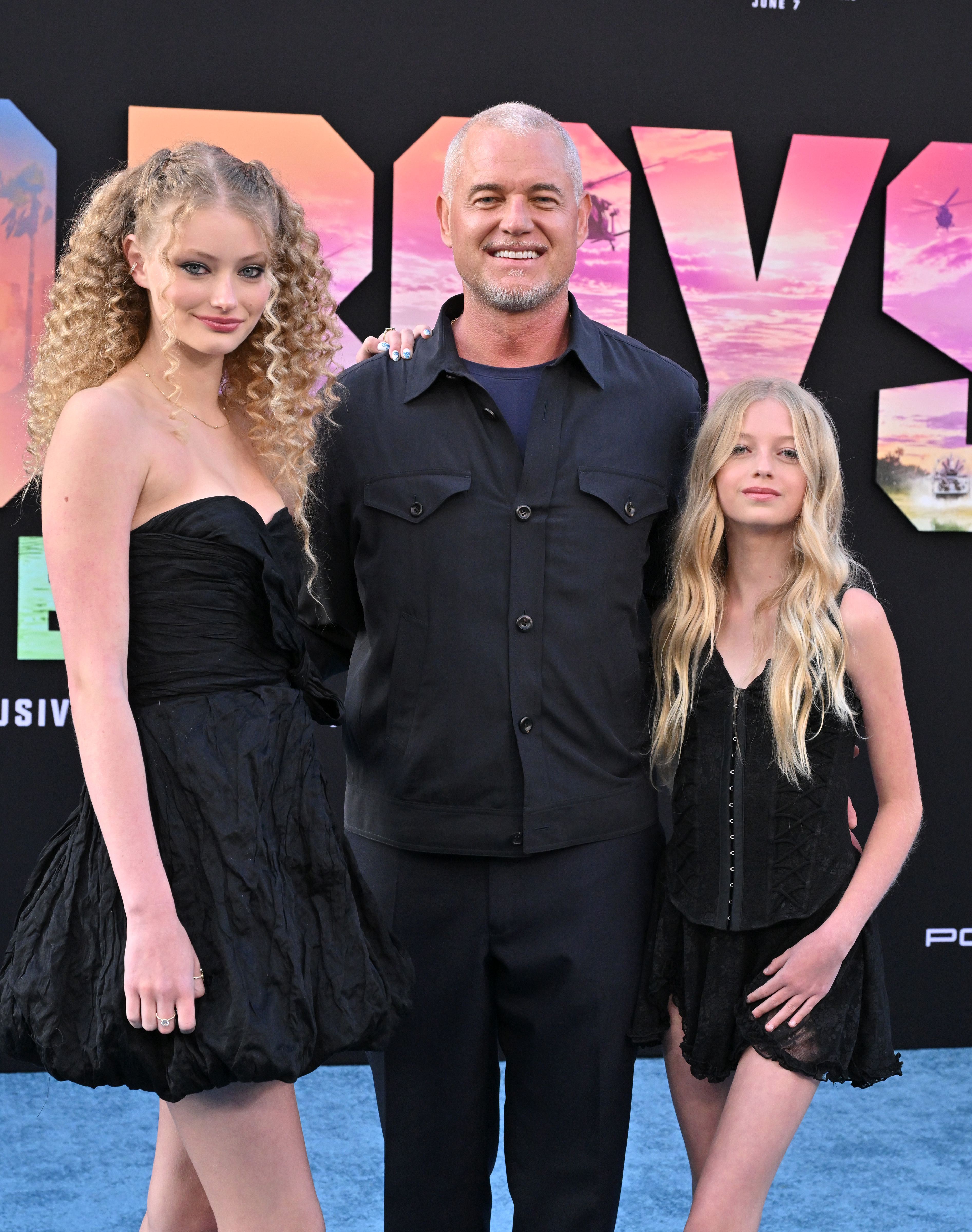 Eric Dane in LA with his daughters in May 2024