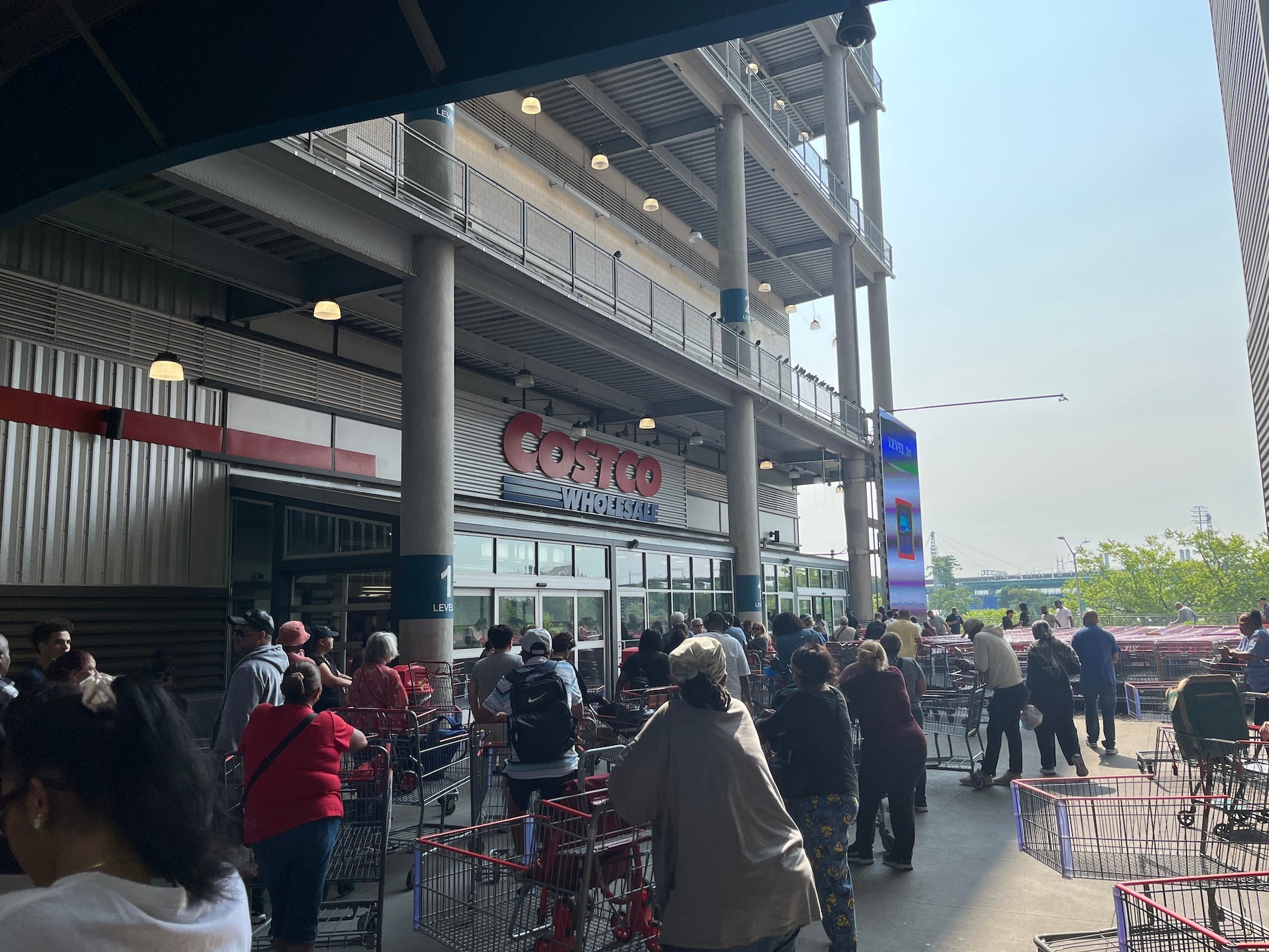 Costco in Manhattan.