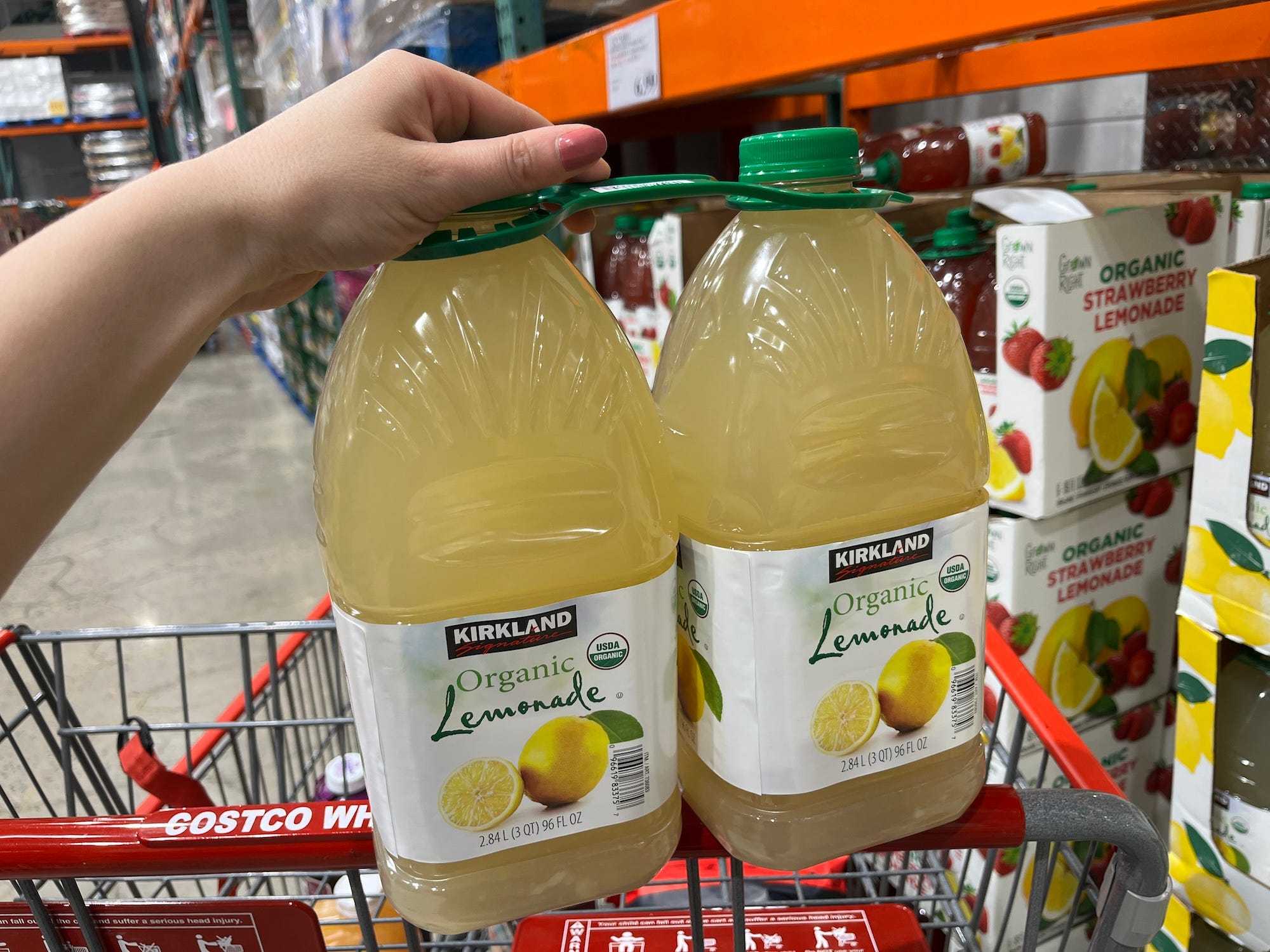 Kirkland-brand lemonade.