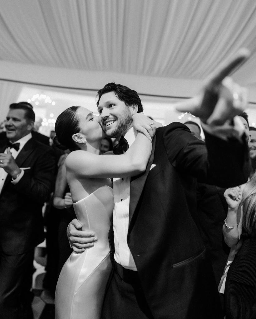 Hailee Steinfeld and Josh Allen on their wedding day.