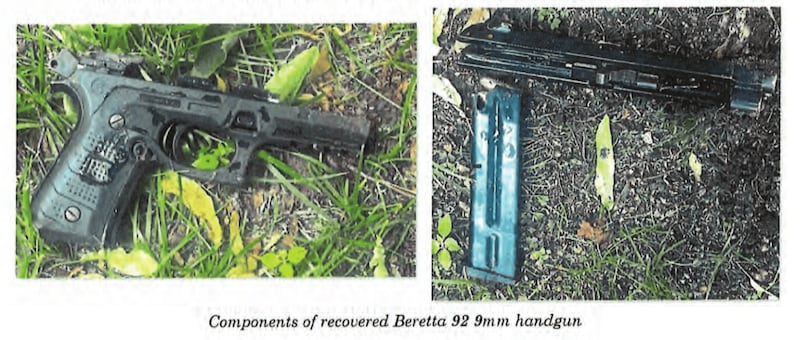 Officers found a disassembled Beretta semiautomatic handgun near suspected assassin Vance Boelter's SUV.