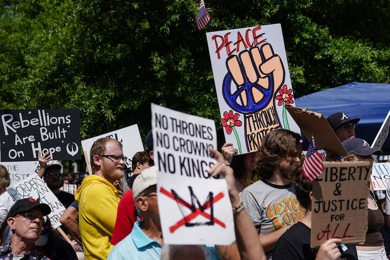 Saturday’s “No Kings” protests