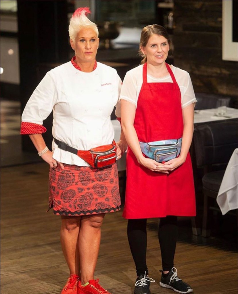 Anne Burrell and Worst Cooks in America contestant