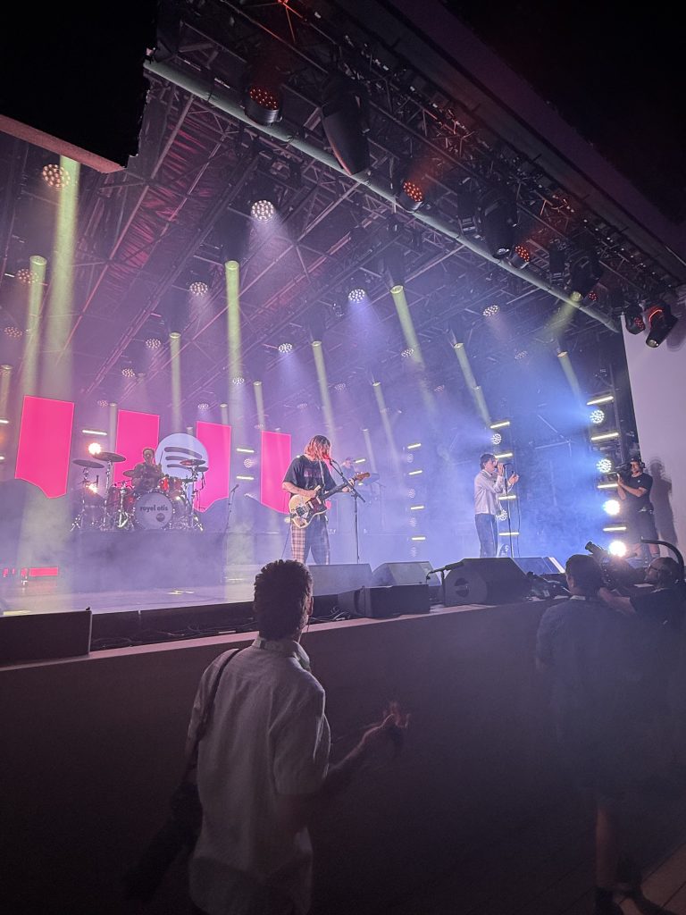 Alex Warren performing at a Spotify party in Cannes.