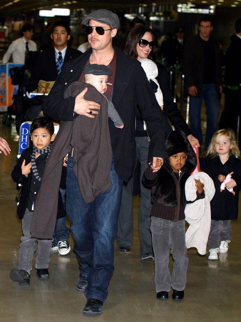 Brad Pitt and Angelina Jolie in January 2009