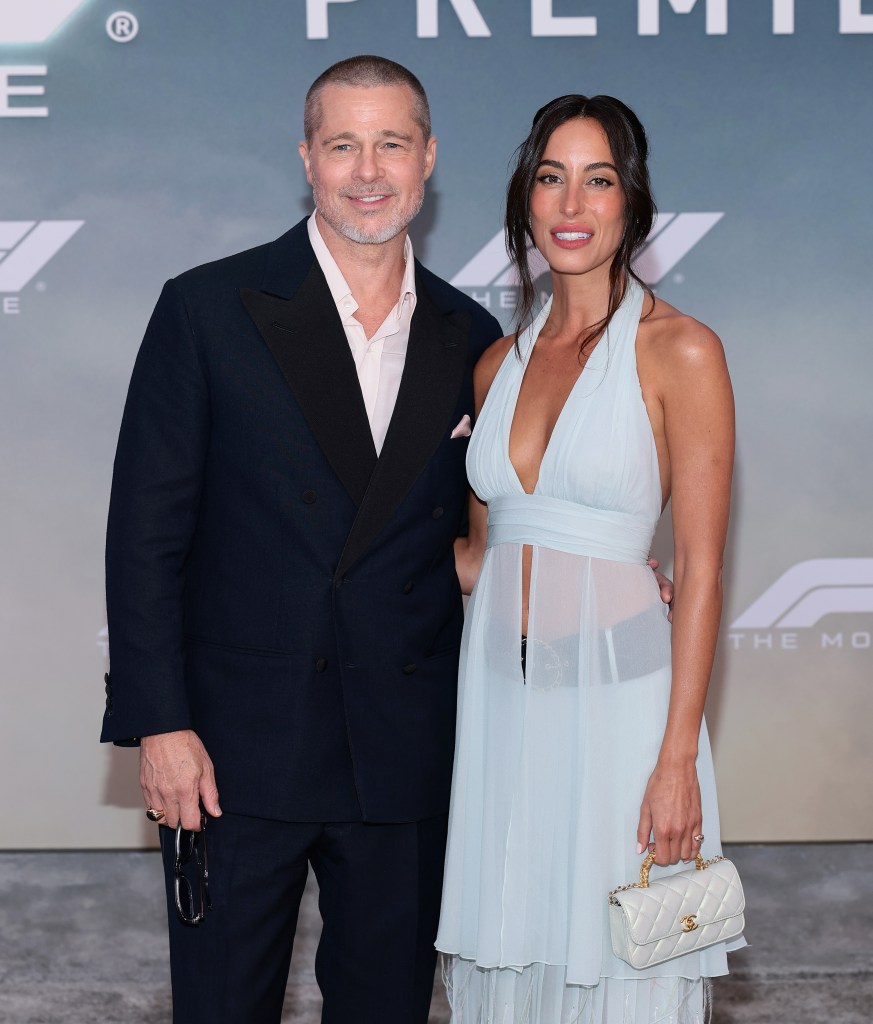 Ines de Ramon and Brad Pitt at Monday's 