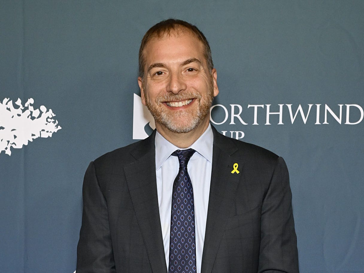 NEW YORK, NEW YORK - NOVEMBER 21: Chuck Todd attends the 2024 American Friends of NATAL Gala at The Plaza on November 21, 2024 in New York City. (Photo by Slaven Vlasic/Getty Images for American Friends of NATAL)